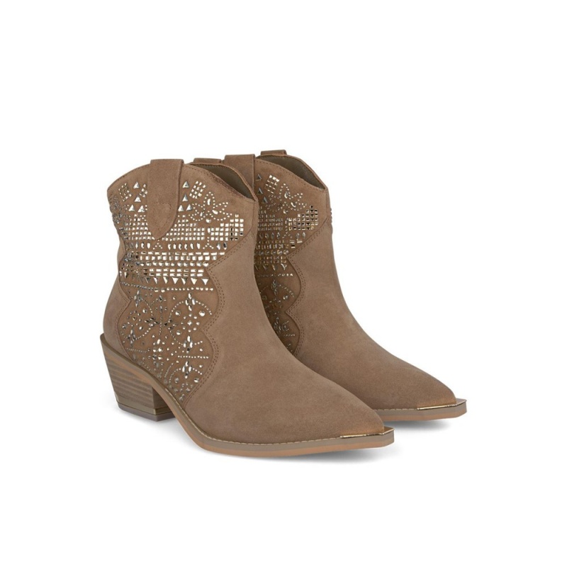 Bottines Alma En Pena Bootie Embellished With Rhinestones Bleu Femme | WLS-60030727